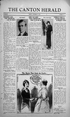 The Canton Herald (Canton, Tex.), Vol. 50, No. 47, Ed. 1 Friday, November 18, 1932