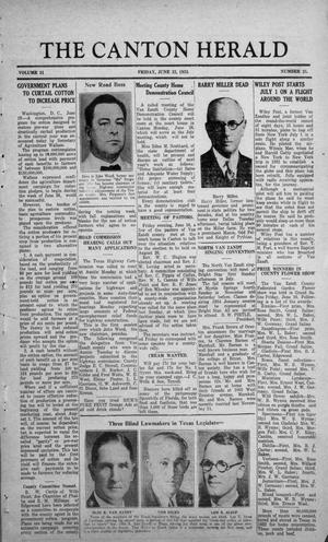 The Canton Herald (Canton, Tex.), Vol. 51, No. 25, Ed. 1 Friday, June 23, 1933