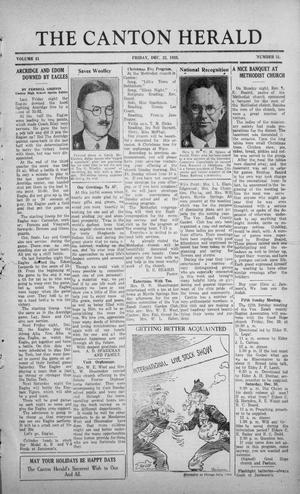 The Canton Herald (Canton, Tex.), Vol. 51, No. 51, Ed. 1 Friday, December 22, 1933