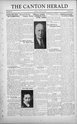 The Canton Herald (Canton, Tex.), Vol. 52, No. 24, Ed. 1 Friday, June 15, 1934