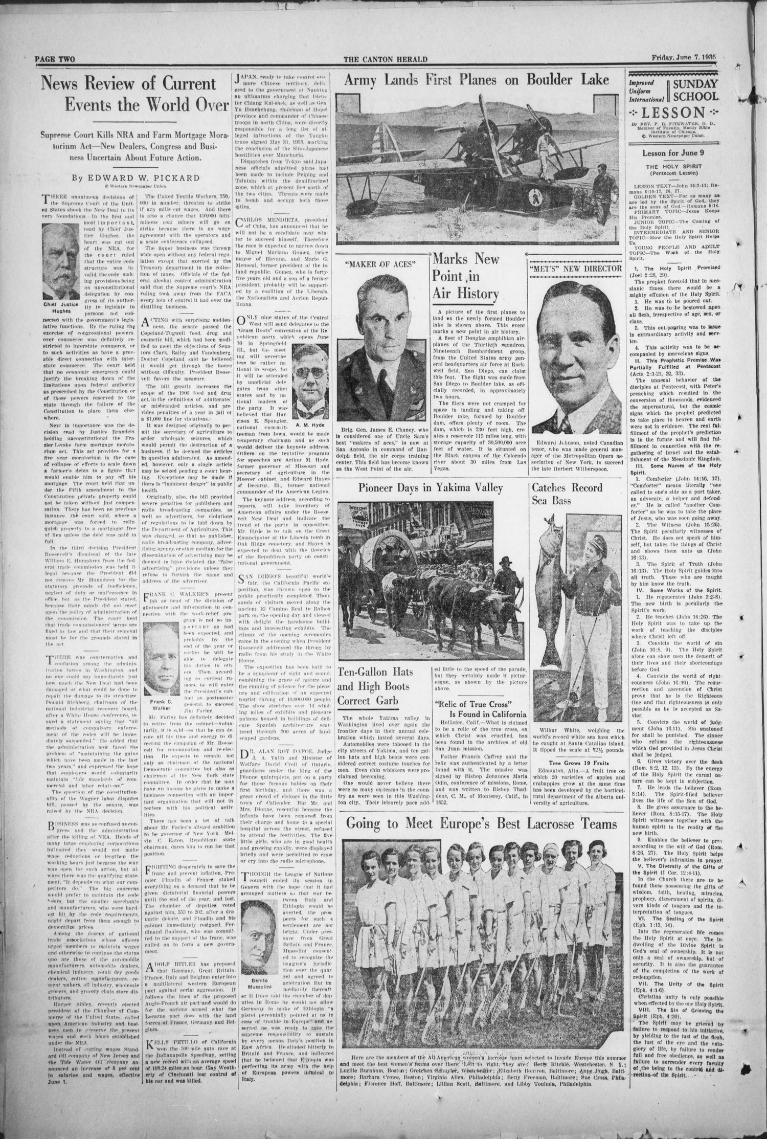 The Canton Herald (Canton, Tex.), Vol. 53, No. 23, Ed. 1 Friday, June 7, 1935
                                                
                                                    [Sequence #]: 2 of 8
                                                
