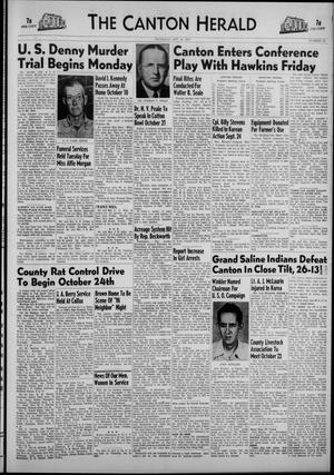 The Canton Herald (Canton, Tex.), Vol. 69, No. 42, Ed. 1 Thursday, October 18, 1951
