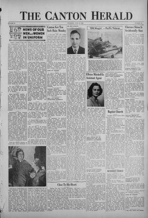 Primary view of object titled 'The Canton Herald (Canton, Tex.), Vol. 63, No. 24, Ed. 1 Thursday, June 14, 1945'.
