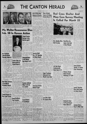 The Canton Herald (Canton, Tex.), Vol. 69, No. 11, Ed. 1 Thursday, March 15, 1951