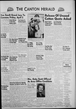 The Canton Herald (Canton, Tex.), Vol. 72, No. 14, Ed. 1 Thursday, April 1, 1954