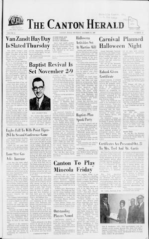 The Canton Herald (Canton, Tex.), Vol. 85, No. 44, Ed. 1 Thursday, October 30, 1969