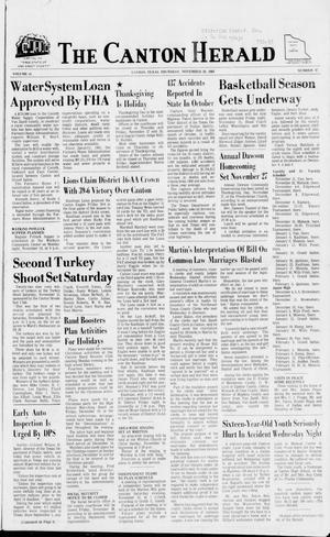 The Canton Herald (Canton, Tex.), Vol. 85, No. 47, Ed. 1 Thursday, November 20, 1969