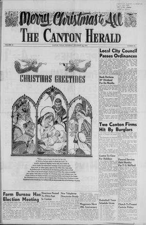 Primary view of object titled 'The Canton Herald (Canton, Tex.), Vol. 81, No. 52, Ed. 1 Thursday, December 24, 1964'.