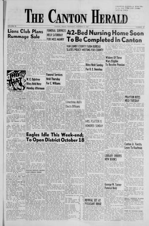The Canton Herald (Canton, Tex.), Vol. 80, No. 41, Ed. 1 Thursday, October 10, 1963
