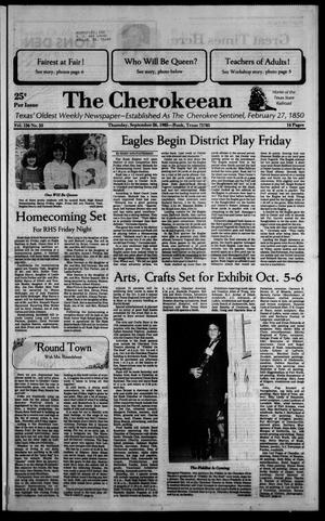 The Cherokeean. (Rusk, Tex.), Vol. 136, No. 33, Ed. 1 Thursday, September 26, 1985