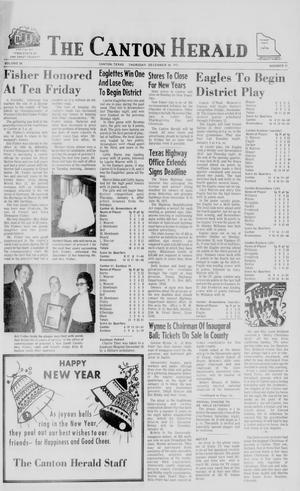 Primary view of object titled 'The Canton Herald (Canton, Tex.), Vol. 88, No. 52, Ed. 1 Thursday, December 28, 1972'.