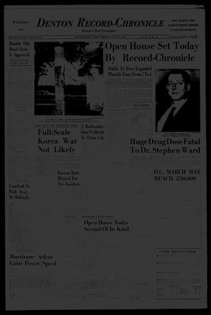 Primary view of object titled 'Denton Record-Chronicle (Denton, Tex.), Vol. 61, No. 1, Ed. 1 Sunday, August 4, 1963'.