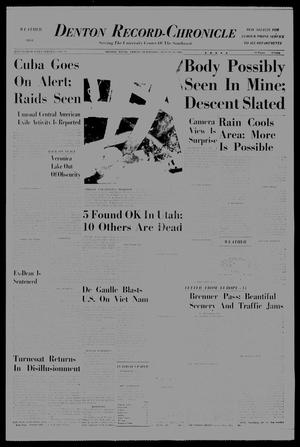 Denton Record-Chronicle (Denton, Tex.), Vol. 61, No. 24, Ed. 1 Friday, August 30, 1963