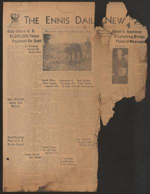 The Ennis Daily News (Ennis, Tex.), Vol. 40, No. [273], Ed. 1 Tuesday, November 28, 1933