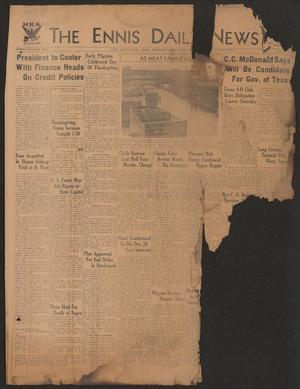 The Ennis Daily News (Ennis, Tex.), Vol. 40, No. 274, Ed. 1 Wednesday, November 29, 1933