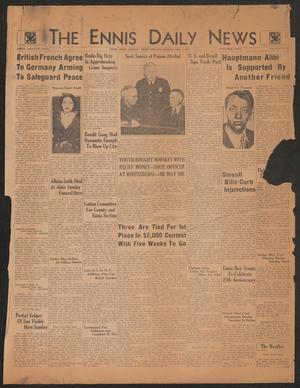 The Ennis Daily News (Ennis, Tex.), Vol. 43, No. 83, Ed. 1 Monday, February 4, 1935