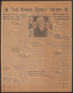 The Ennis Daily News (Ennis, Tex.), Vol. 43, No. 97, Ed. 1 Wednesday, February 20, 1935