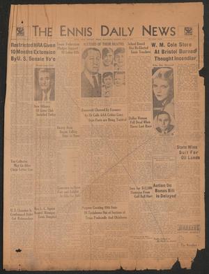 The Ennis Daily News (Ennis, Tex.), Vol. 43, No. [157], Ed. 1 Wednesday, May 15, 1935