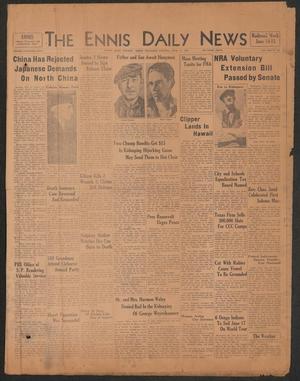 Primary view of object titled 'The Ennis Daily News (Ennis, Tex.), Vol. 42, No. 160, Ed. 1 Thursday, June 13, 1935'.