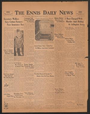 The Ennis Daily News (Ennis, Tex.), Vol. 42, No. 165, Ed. 1 Wednesday, November 18, 1936