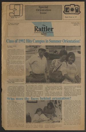The Rattler (San Antonio, Tex.), Vol. 74, No. 1, Ed. 1 Wednesday, August 24, 1988