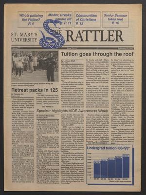 Primary view of object titled 'The Rattler (San Antonio, Tex.), Vol. 77, No. 11, Ed. 1 Wednesday, February 19, 1992'.