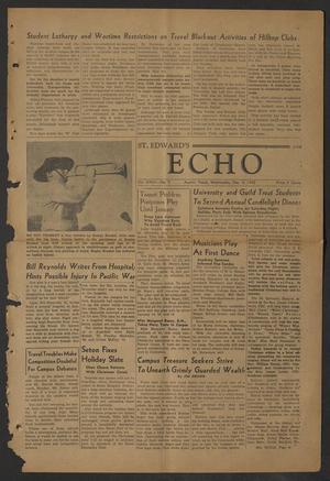 St. Edward's Echo (Austin, Tex.), Vol. 26, No. 7, Ed. 1 Wednesday, December 9, 1942