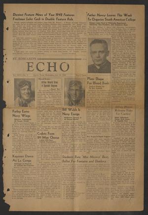 Primary view of object titled 'St. Edward's Echo (Austin, Tex.), Vol. 26, No. 9, Ed. 1 Wednesday, January 13, 1943'.