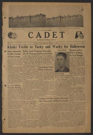Primary view of object titled 'St. Edward's Cadet (Austin, Tex.), Vol. 3, No. 4, Ed. 1 Wednesday, October 31, 1945'.