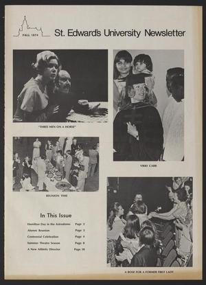 Primary view of object titled 'St. Edward's University Newsletter (Austin, Tex.), Vol. 18, No. 5, Ed. 1 Sunday, September 1, 1974'.