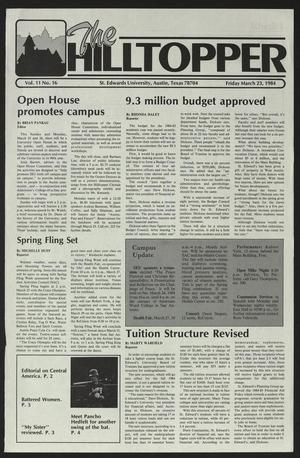Primary view of object titled 'The Hilltopper (Austin, Tex.), Vol. 11, No. 16, Ed. 1 Friday, March 23, 1984'.