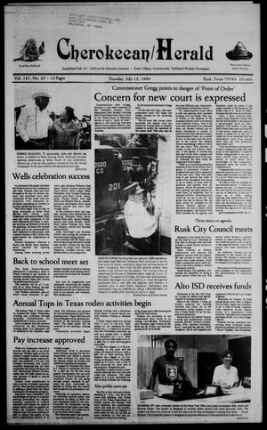Cherokeean/Herald (Rusk, Tex.), Vol. 141, No. 23, Ed. 1 Thursday, July 13, 1989