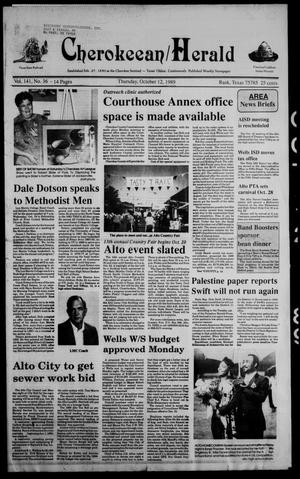 Cherokeean/Herald (Rusk, Tex.), Vol. 141, No. 36, Ed. 1 Thursday, October 12, 1989