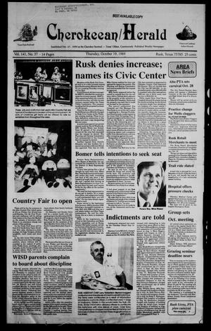 Cherokeean/Herald (Rusk, Tex.), Vol. 141, No. 37, Ed. 1 Thursday, October 19, 1989