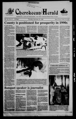 Cherokeean/Herald (Rusk, Tex.), Vol. 141, No. 47, Ed. 1 Thursday, December 28, 1989