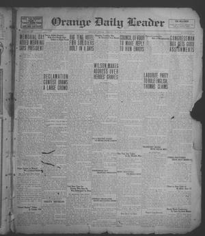 Primary view of object titled 'Orange Daily Leader (Orange, Tex.), Vol. 15, No. 121, Ed. 1 Friday, May 30, 1919'.