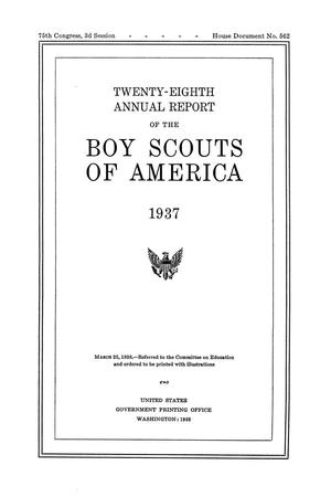 Primary view of object titled 'Annual Report of the Boy Scouts of America: 1937'.