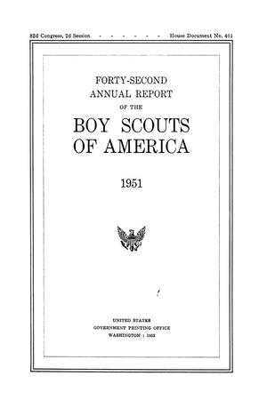 Primary view of object titled 'Annual Report of the Boy Scouts of America: 1951'.
