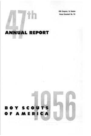 Primary view of object titled 'Annual Report of the Boy Scouts of America: 1956'.