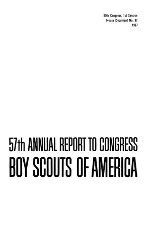 Primary view of object titled 'Annual Report of the Boy Scouts of America: 1966'.