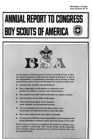 Primary view of object titled 'Annual Report of the Boy Scouts of America: 1970'.
