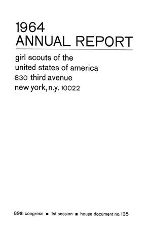 Primary view of object titled 'Annual Report of the Girl Scouts of the United States of America: 1964'.