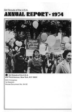 Primary view of object titled 'Annual Report of the Girl Scouts of the United States of America: 1974'.
