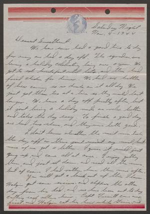 [Letter from Joe Davis to Catherine Davis - November 4, 1944]
