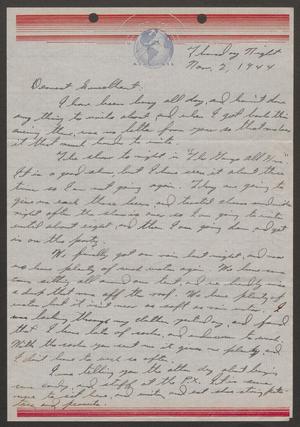 [Letter from Joe Davis to Catherine Davis - November 2, 1944]
