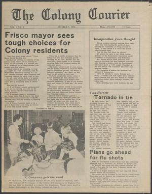 The Colony Courier (The Colony, Tex.), Vol. 1, No. 8, Ed. 1 Thursday, October 7, 1976