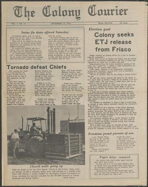 The Colony Courier (The Colony, Tex.), Vol. 1, No. 13, Ed. 1 Thursday, November 11, 1976
