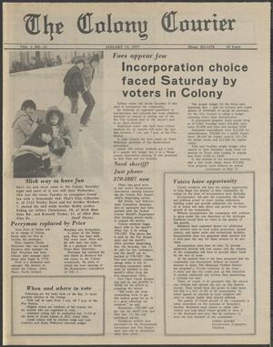 The Colony Courier (The Colony, Tex.), Vol. 1, No. 22, Ed. 1 Thursday, January 13, 1977