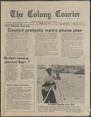 The Colony Courier (The Colony, Tex.), Vol. 3, No. 1, Ed. 1 Thursday, August 24, 1978