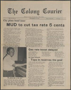 The Colony Courier (The Colony, Tex.), Vol. 3, No. 6, Ed. 1 Thursday, September 28, 1978